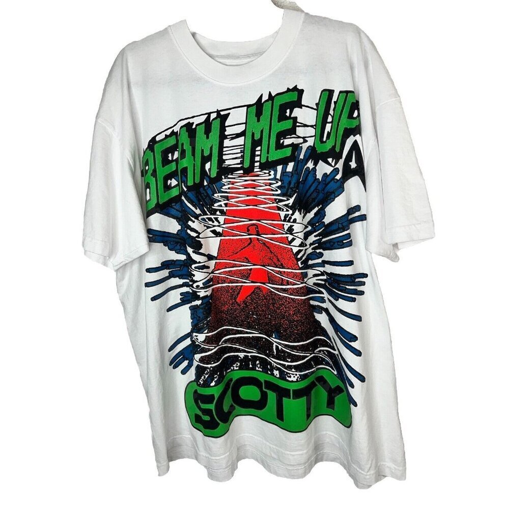 Kid Cudi Beam Me Up Scotty Star Trek T- Shirt NEW Official Merch 2023 XXL 2XL V